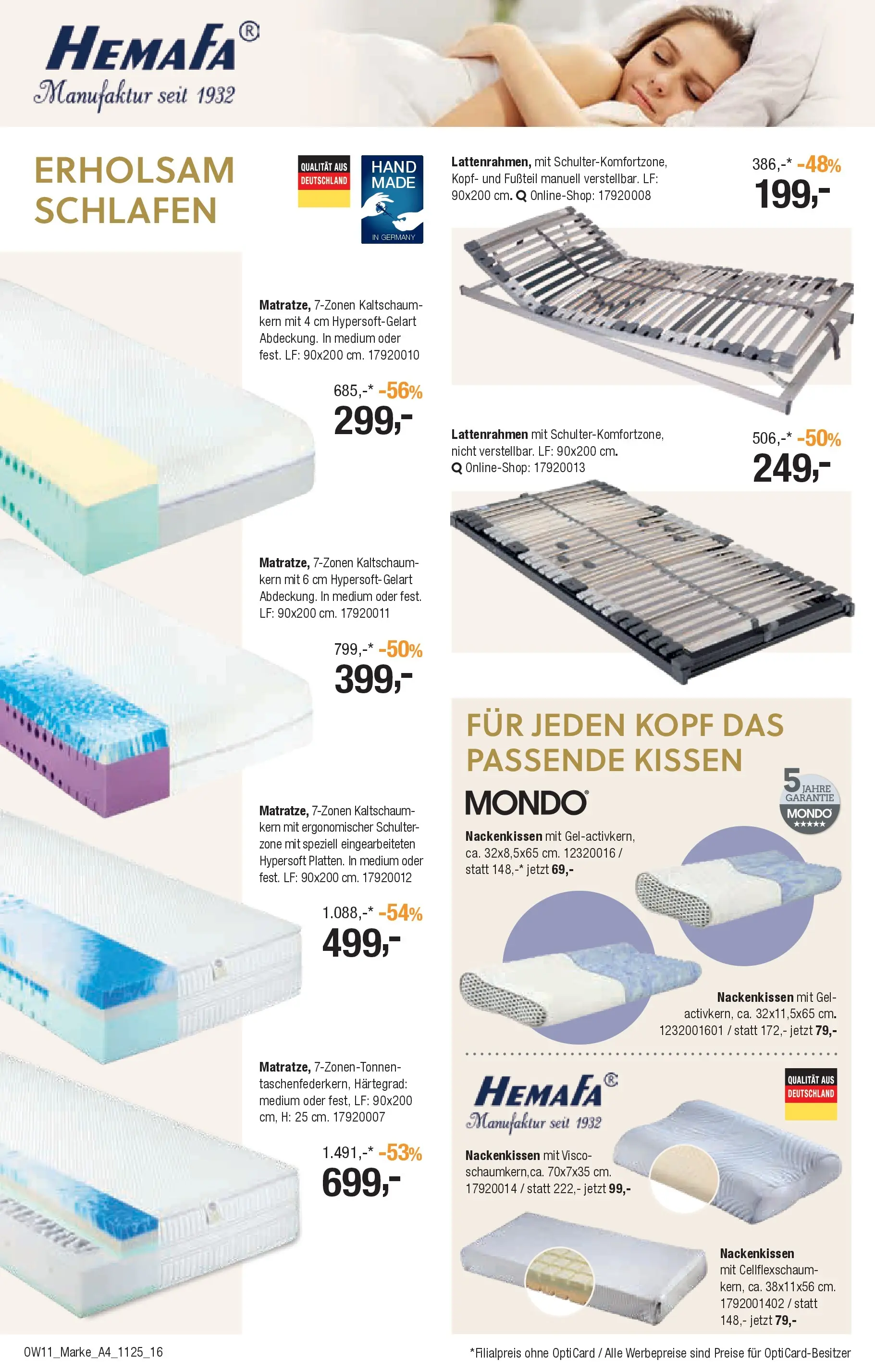 Entdecke - Traumhaft schlafen (ab 22.10.2025) zum Blättern | Seite: 16 | Produkte: Kissen