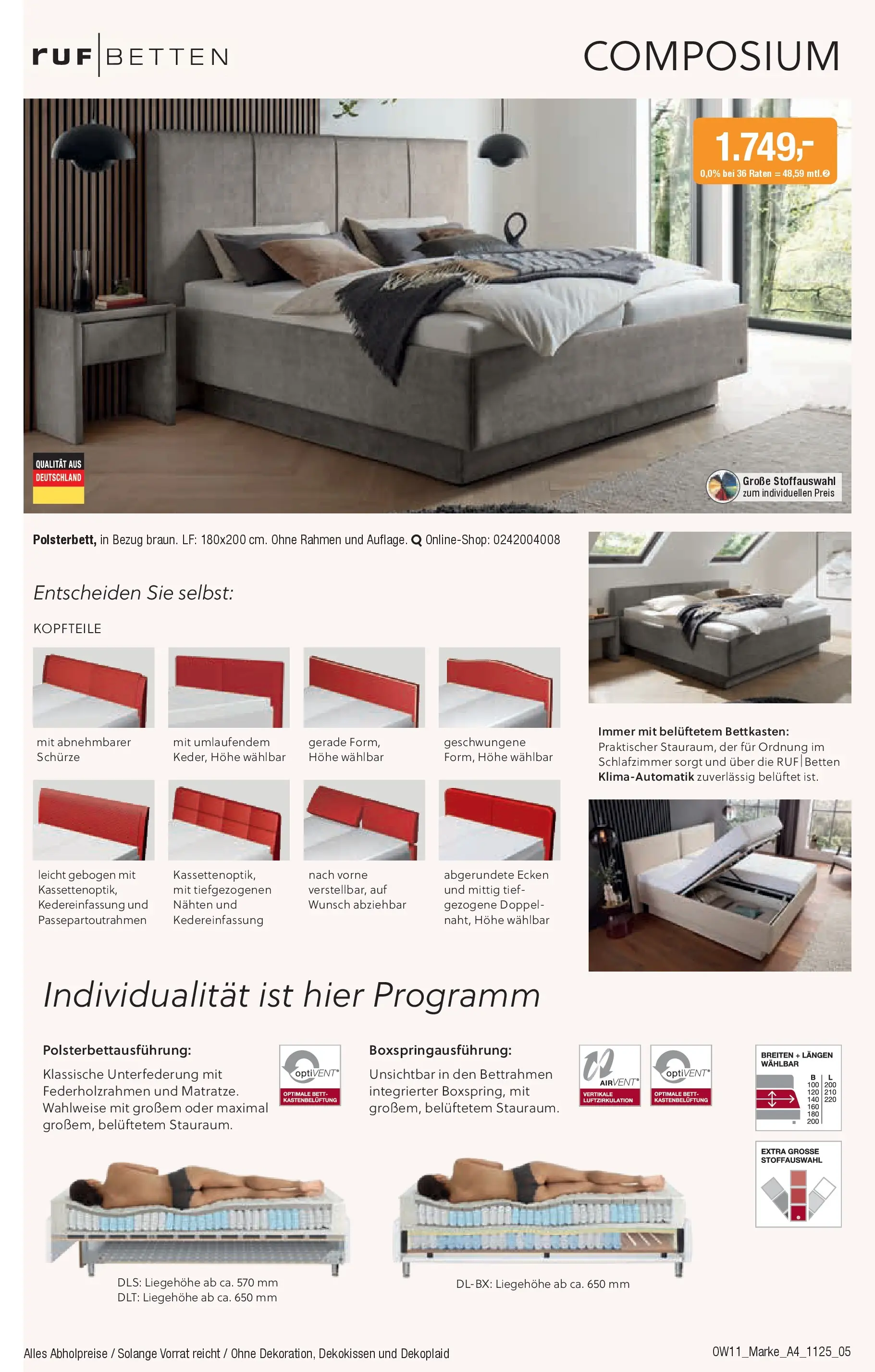 Entdecke - Traumhaft schlafen (ab 22.10.2025) zum Blättern | Seite: 5 | Produkte: Bett