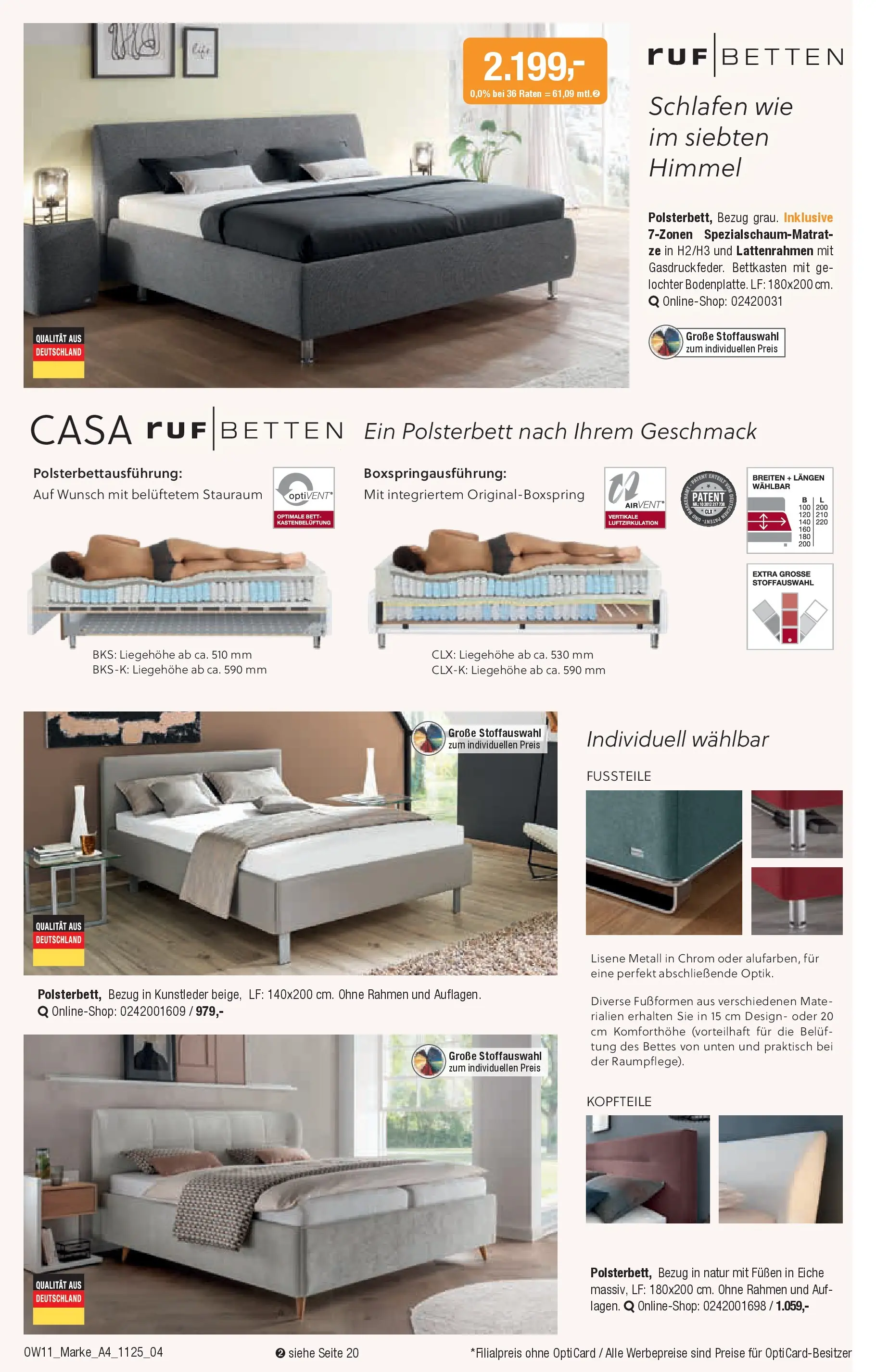 Entdecke - Traumhaft schlafen (ab 22.10.2025) zum Blättern | Seite: 4 | Produkte: Bett, Polsterbett