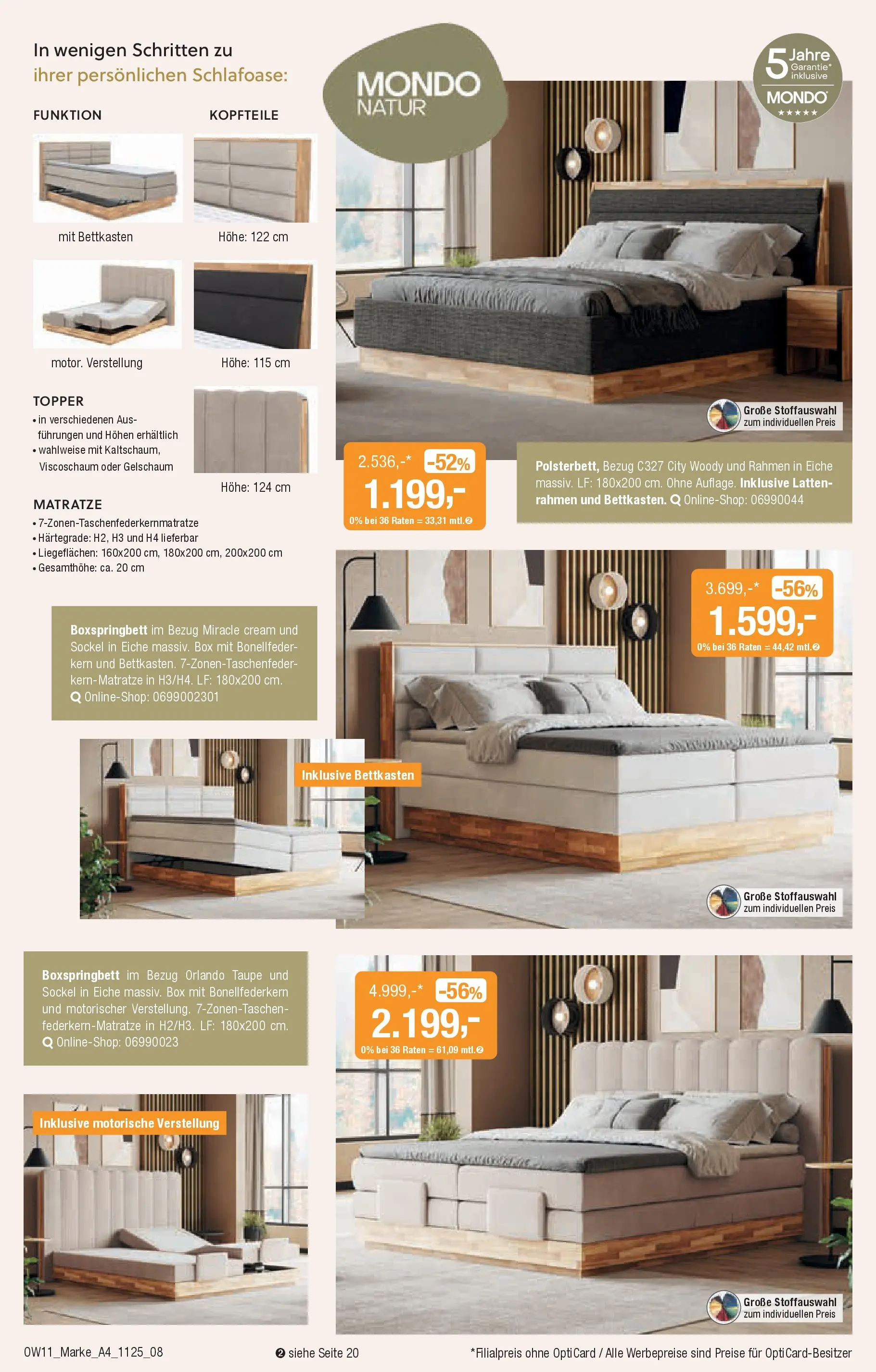 Entdecke - Traumhaft schlafen (ab 22.10.2025) zum Blättern | Seite: 8 | Produkte: Matratze, Boxspringbett, Topper, Box