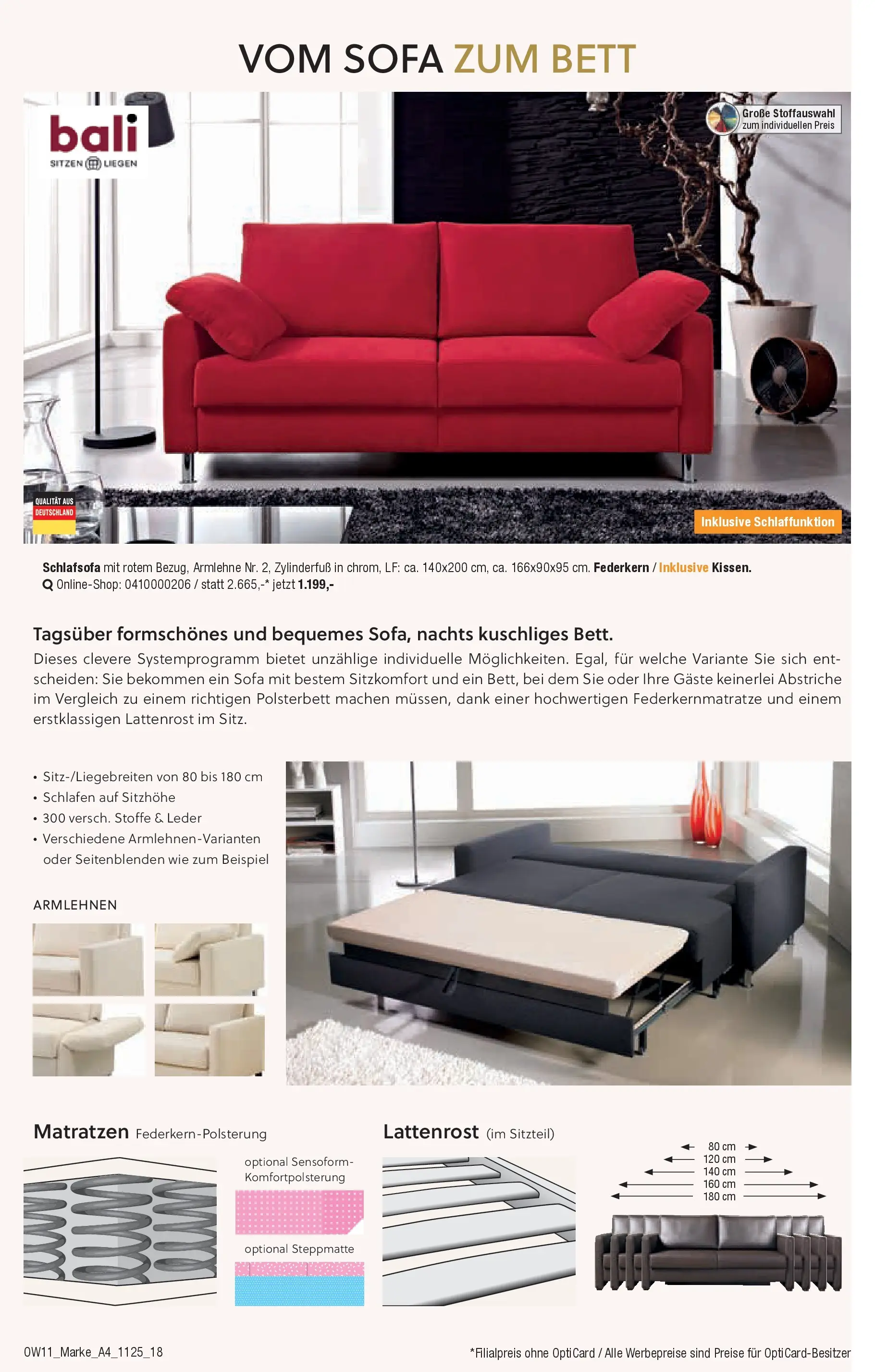 Entdecke - Traumhaft schlafen (ab 22.10.2025) zum Blättern | Seite: 18 | Produkte: Bett, Lattenrost, Sofa, Polsterbett