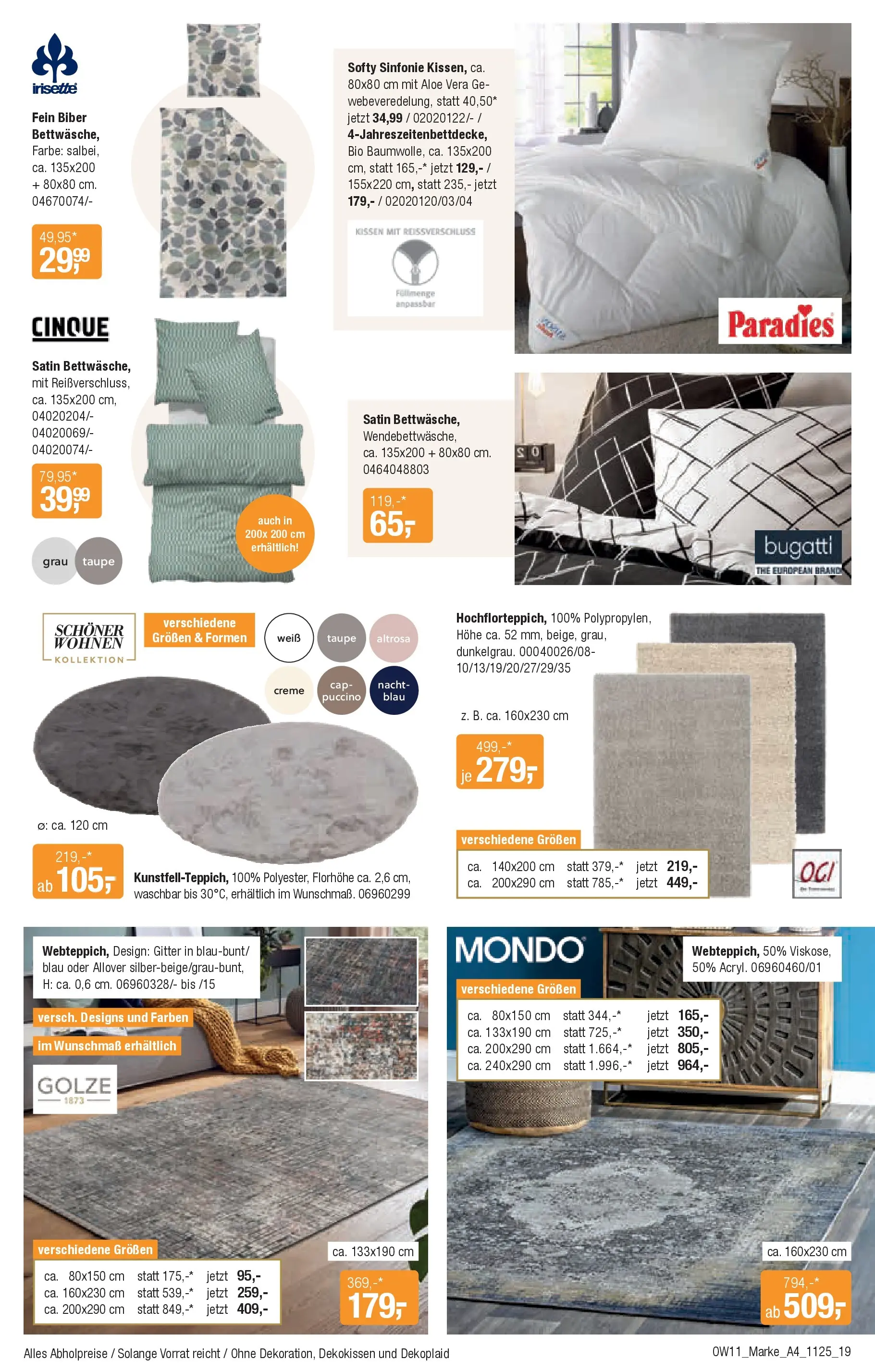 Entdecke - Traumhaft schlafen (ab 22.10.2025) zum Blättern | Seite: 19 | Produkte: Kissen, Creme