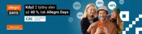 Když 2 týdny slev až 40%, tak Allegro Days