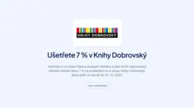 Ušetřete 7 % v Knihy Dobrovský