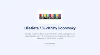 Ušetřete 7 % v Knihy Dobrovský