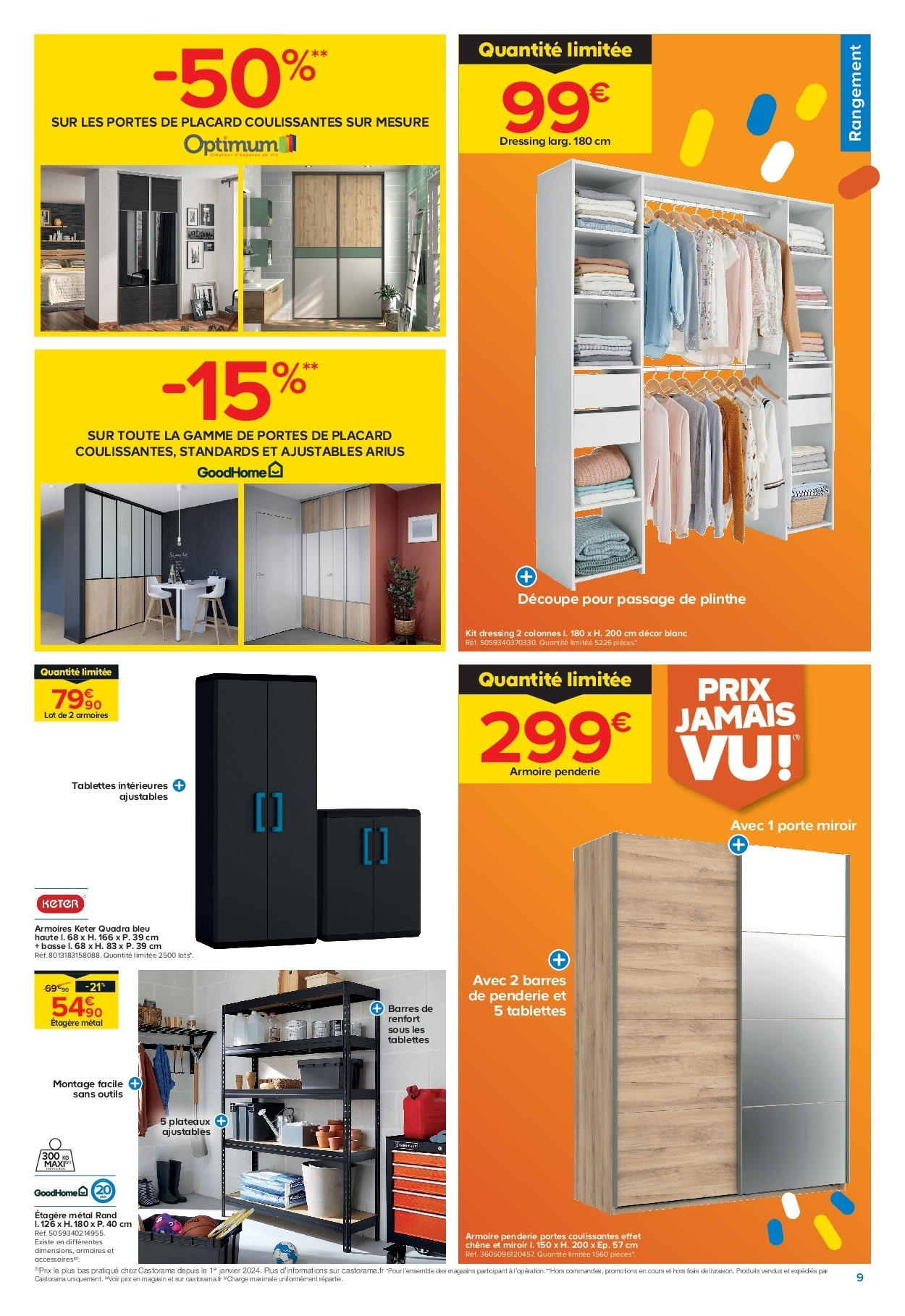 Castorama - Des prix complètement fous ! à partir du 14/10/2025 - promo en ligne | Page: 9 | Produits: Plinthe, Armoire, Étagère, Portes