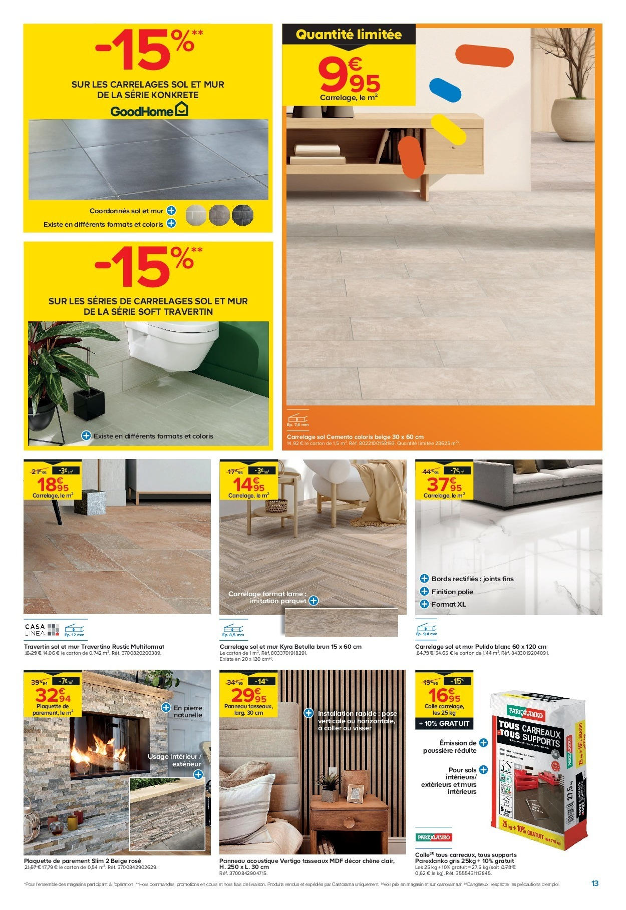 Castorama - Des prix complètement fous ! à partir du 14/10/2025 - promo en ligne | Page: 13 | Produits: Parquet, Colle
