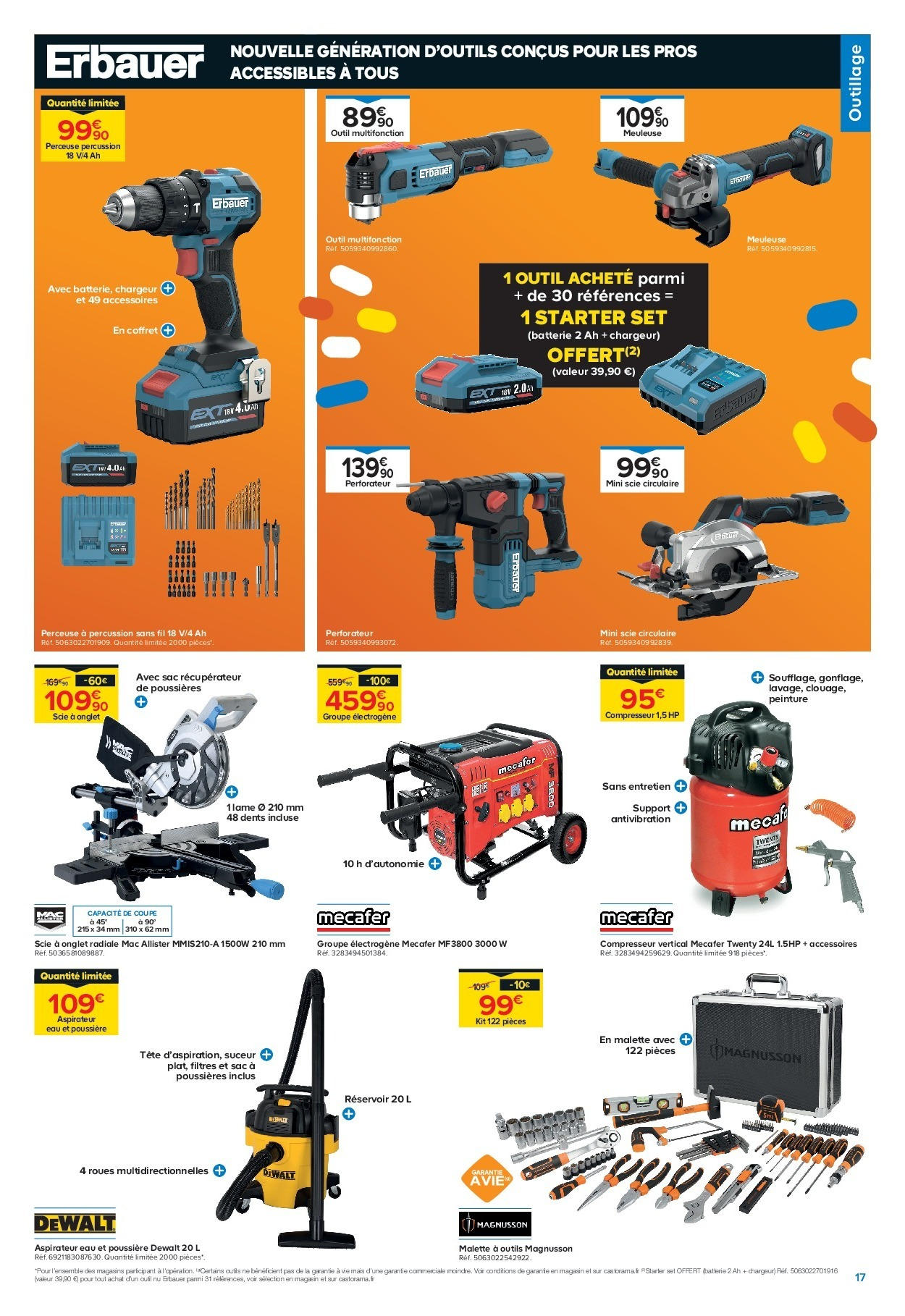 Castorama - Des prix complètement fous ! à partir du 14/10/2025 - promo en ligne | Page: 17 | Produits: Sac, Aspirateur, Mais, Aspirateur eau et poussière