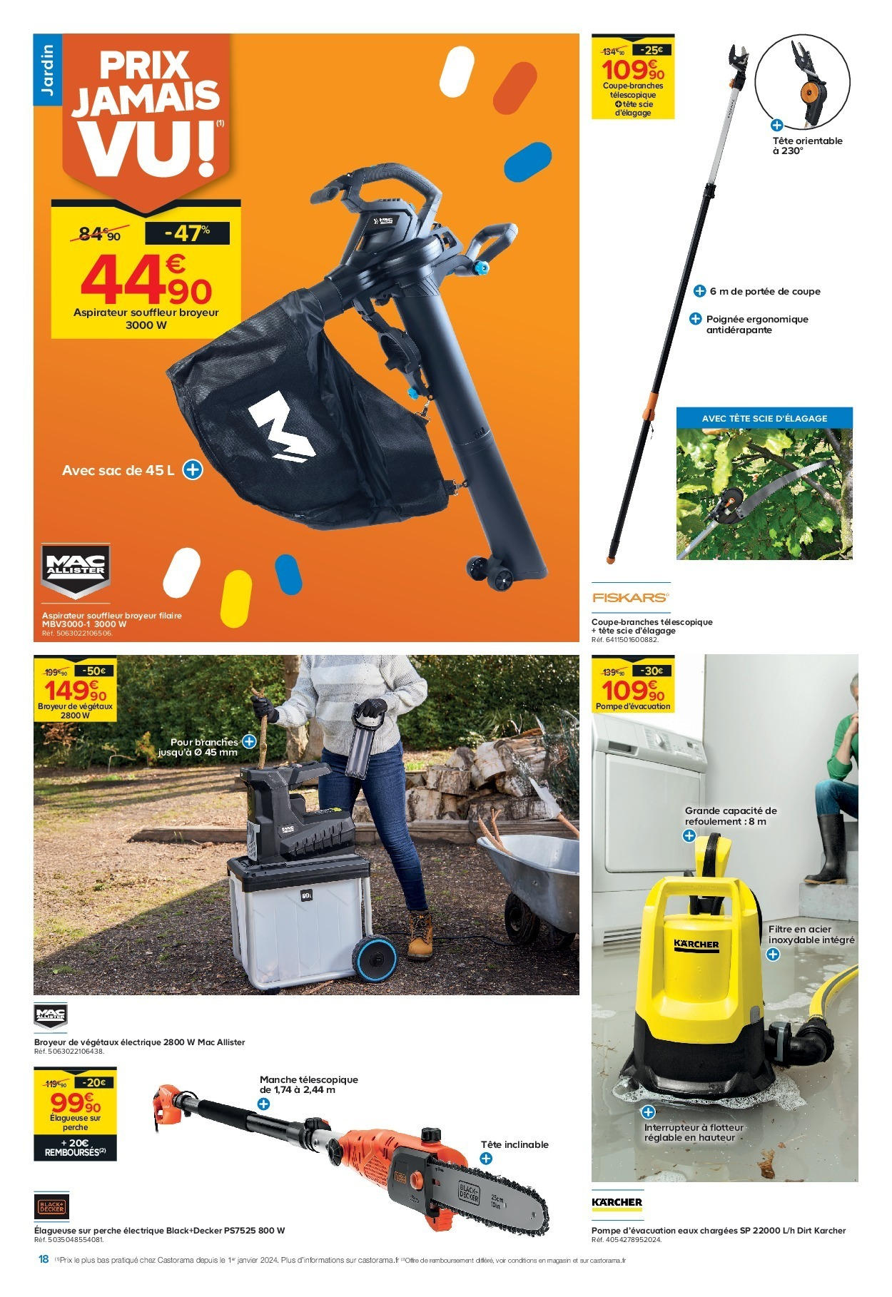 Castorama - Des prix complètement fous ! à partir du 14/10/2025 - promo en ligne | Page: 18 | Produits: Sac, Aspirateur, Broyeur, Interrupteur