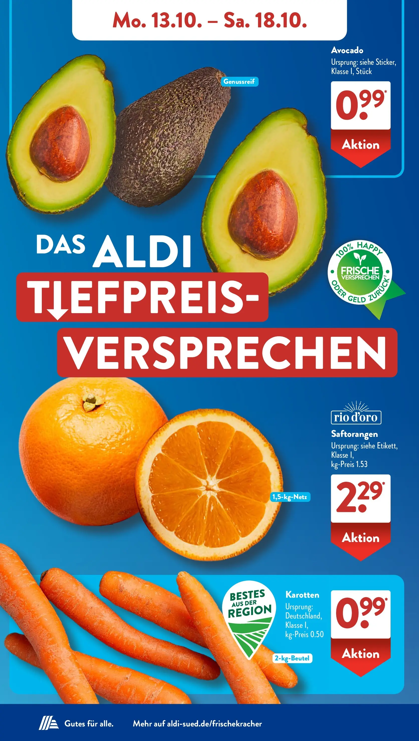 Aldi Süd - Aldi Süd: Wochenangebote (ab 12.10.2025) zum Blättern | Seite: 4 | Produkte: Avocado