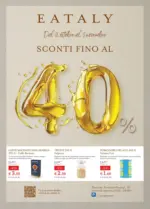 Eataly SCONTI FINO AL 40% - al 05.11.2025