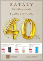 Eataly SCONTI FINO AL 40% - al 05.11.2025