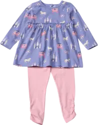 ALANA Set mit Tunika mit Märchen-Muster & Leggings, lila + rosa, Gr.