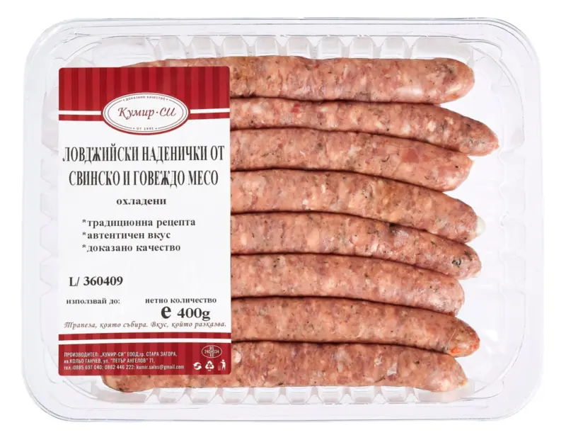 Ловджийски наденички от свинско и говеждо месо