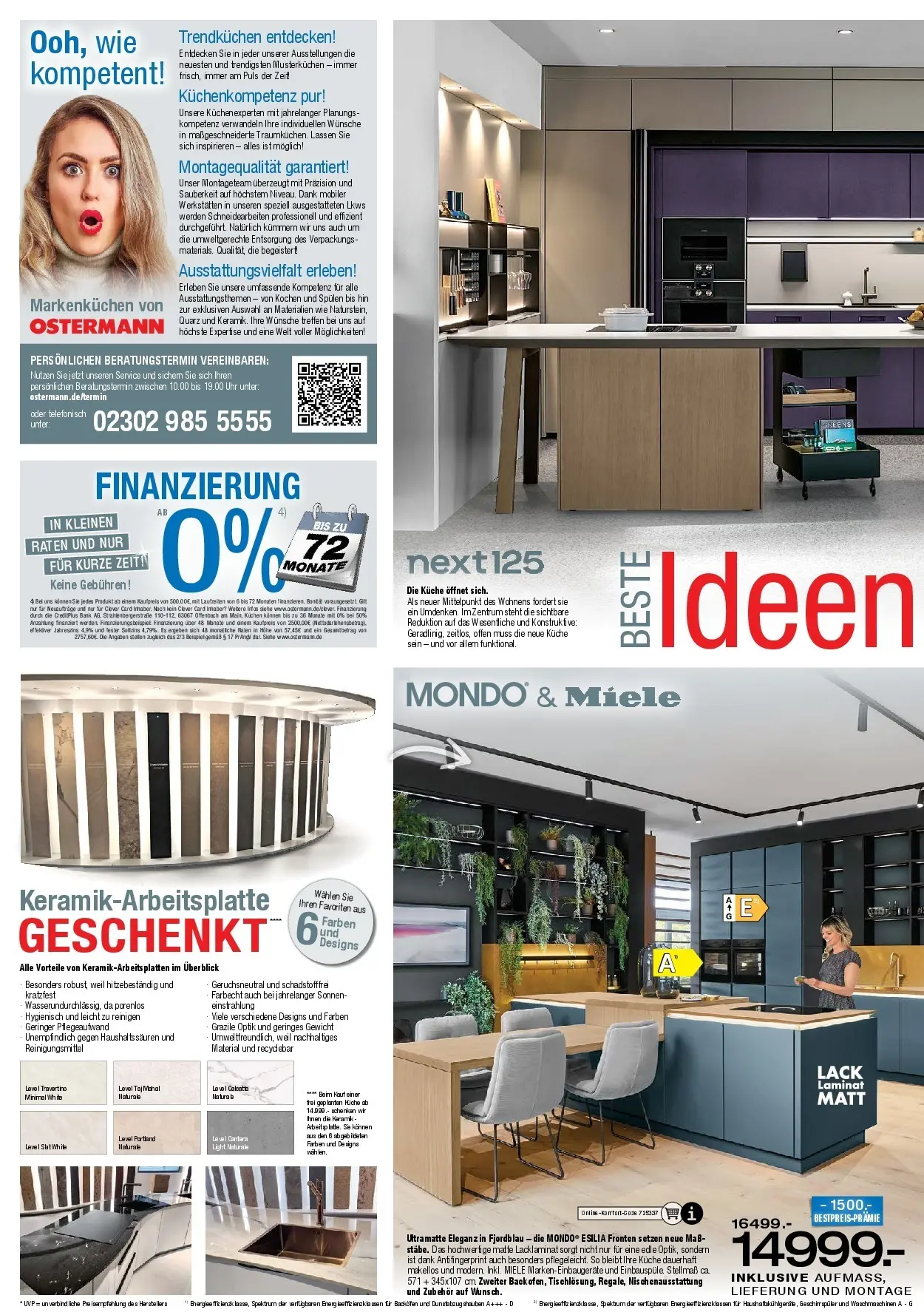 Ostermann - Möbel Ostermann: Neue Möbel wirken Wunder. (ab 24.10.2025) zum Blättern | Seite: 12 | Produkte: Gewicht, Küche, Tür, Uhr