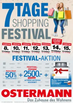 Ostermann - Möbel Ostermann: Neue Möbel wirken Wunder. ab 07.11.2025 gültig Ostermann - Möbel Ostermann: Neue Möbel wirken Wunder. ab 07.11.2025 gültig