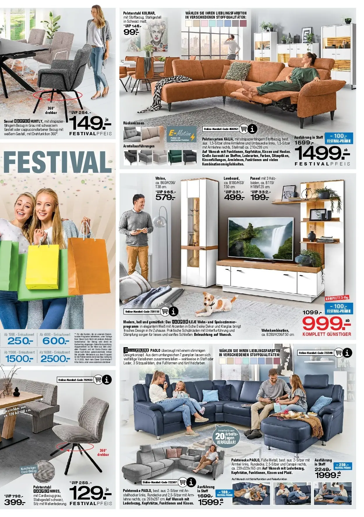 Ostermann - Möbel Ostermann: Neue Möbel wirken Wunder. (ab 07.11.2025) zum Blättern | Seite: 3 | Produkte: Kissen, Sessel