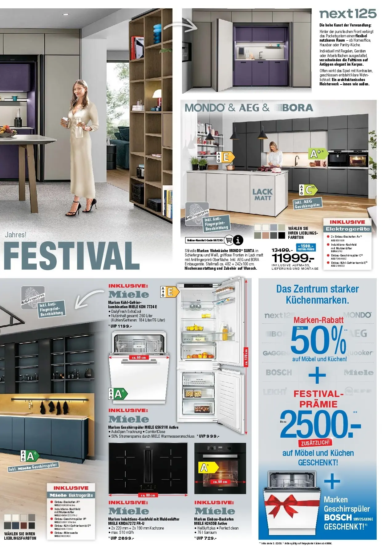 Ostermann - Möbel Ostermann: Neue Möbel wirken Wunder. (ab 07.11.2025) zum Blättern | Seite: 13 | Produkte: Spiel, Bosch, Kochfeld, Kuchen