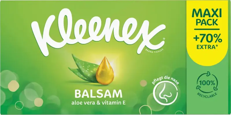 Kleenex Taschentücher Box Maxi Balsam