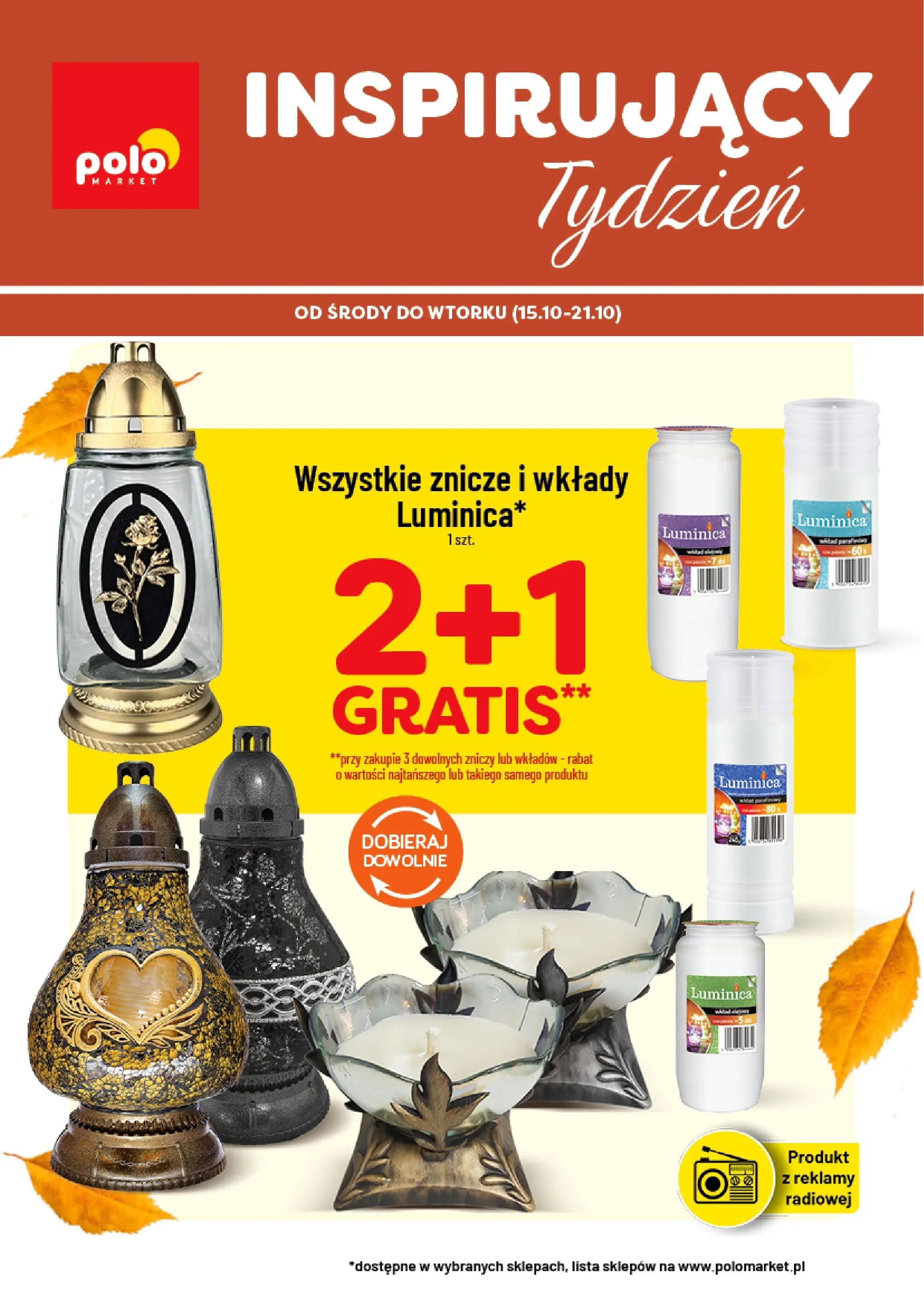 POLOmarket gazetka od jutra (14.10.2025) - Nowa PDF | Strona: 1 | Produkty: Znicze