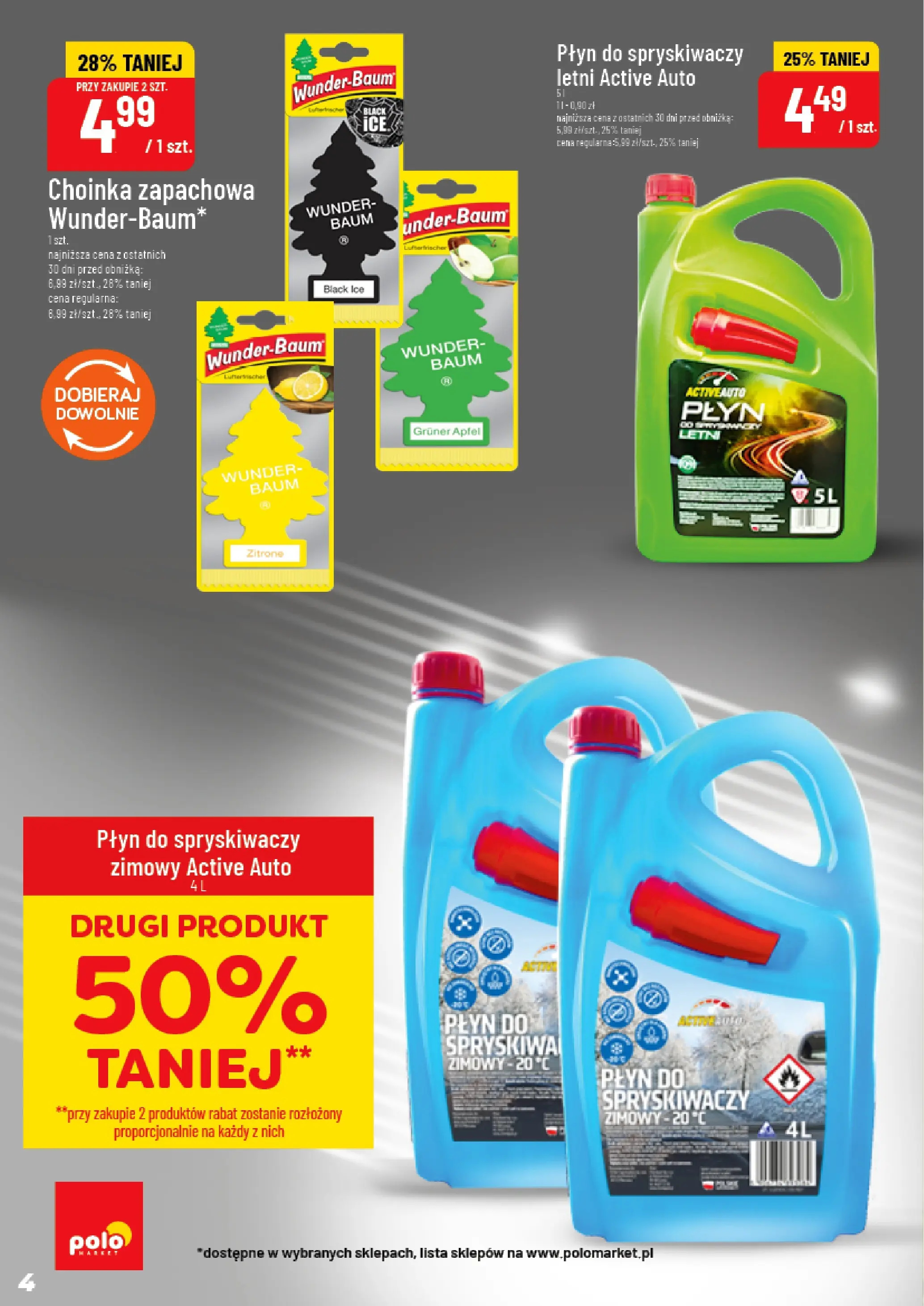 POLOmarket gazetka od jutra (14.10.2025) - Nowa PDF | Strona: 4 | Produkty: Choinka, Płyn do spryskiwaczy zimowy, Płyn do spryskiwaczy