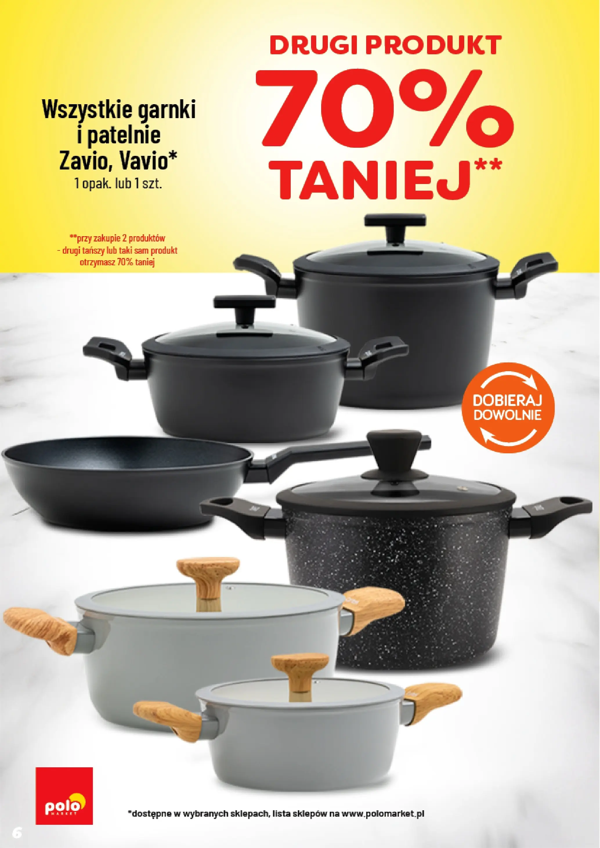 POLOmarket gazetka od jutra (14.10.2025) - Nowa PDF | Strona: 6 | Produkty: Patelnie, Garnki