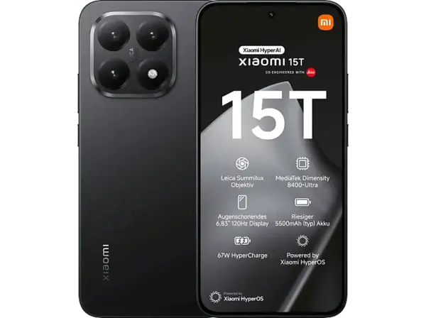 Xiaomi 15T 256 GB, Black, Dual SIM