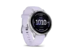 MediaMarkt Garmin Venu 4 Fitness-Smartwatch, 41mm, Grau/Silber mit Schnellwechsel-Silikon-Armband Lavendel - bis 12.09.2026