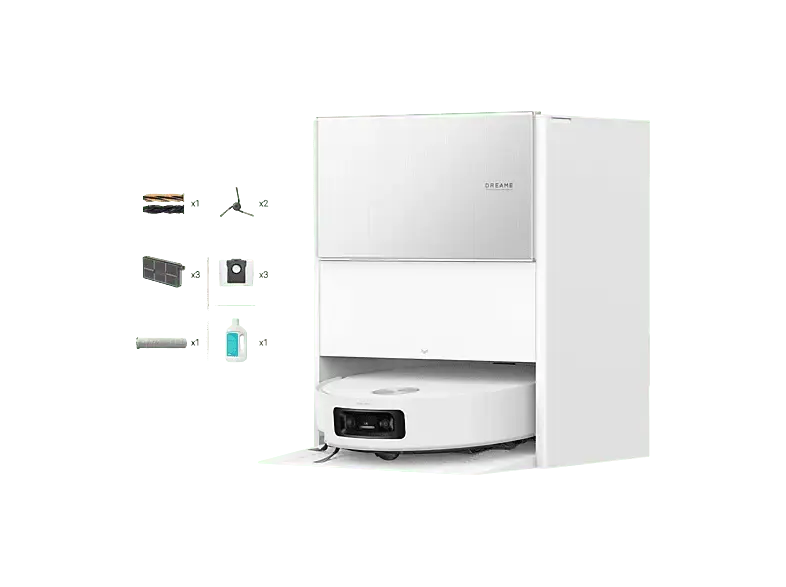 Dreame Aqua10 Ultra Roller Complete Saug- und Wischroboter (Weiß, Laufzeit: 4.5 h)