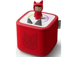tonies Toniebox 2 Starter Set rot inkl Kreativ-Tonie Figur; Starterset Lernspielzeug