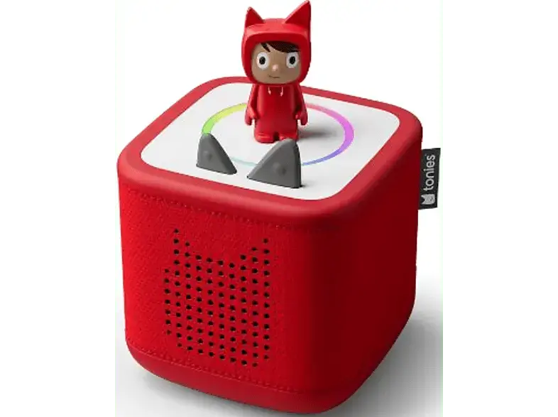 tonies Toniebox 2 Starter Set rot inkl Kreativ-Tonie Figur; Starterset Lernspielzeug