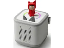 tonies Toniebox 2 Starter Set Mondgrau inkl. Kreativ-Tonie Figur; Starterset Lernspielzeug