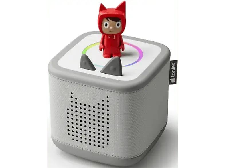 tonies Toniebox 2 Starter Set Mondgrau inkl. Kreativ-Tonie Figur; Starterset Lernspielzeug