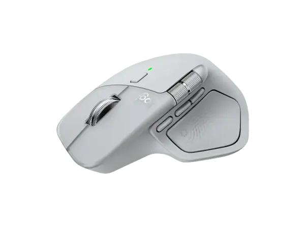 LOGITECH MX Master 4 Kabellose Performance Maus, Bluetooth, Hellgrau; kabellose Maus