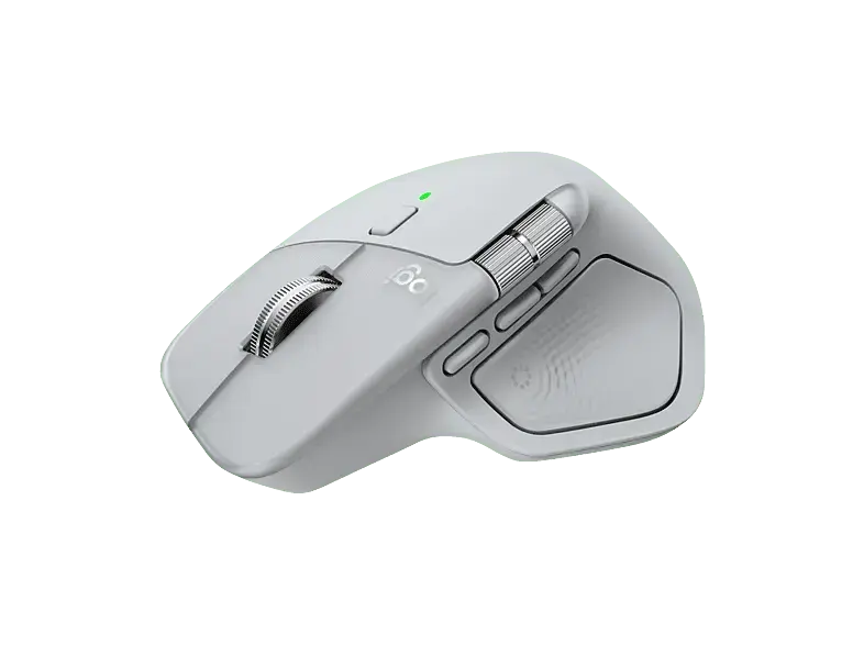 LOGITECH MX Master 4 Kabellose Performance Maus, Bluetooth, Hellgrau; kabellose Maus