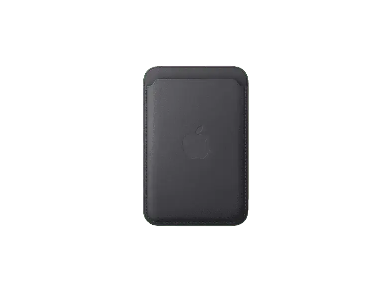 Apple Feingewebe Wallet mit MagSafe, Backcover, f&uuml;r Apple iPhone 12 und h&ouml;her, Schwarz