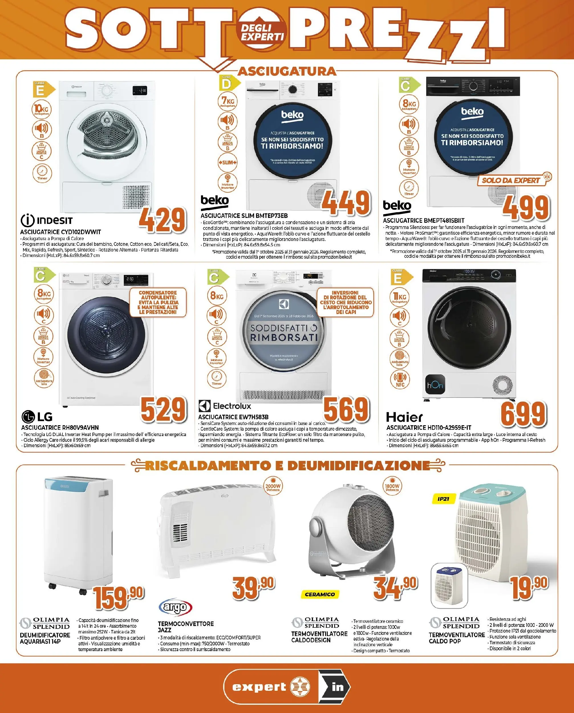 Anteprima volantino Ipercoop dal ﻿15/10/2025﻿ ﻿- nuovo offerte | Pagina: 3 | Prodotti: Deumidificatore, Asciugatrice, Tanica