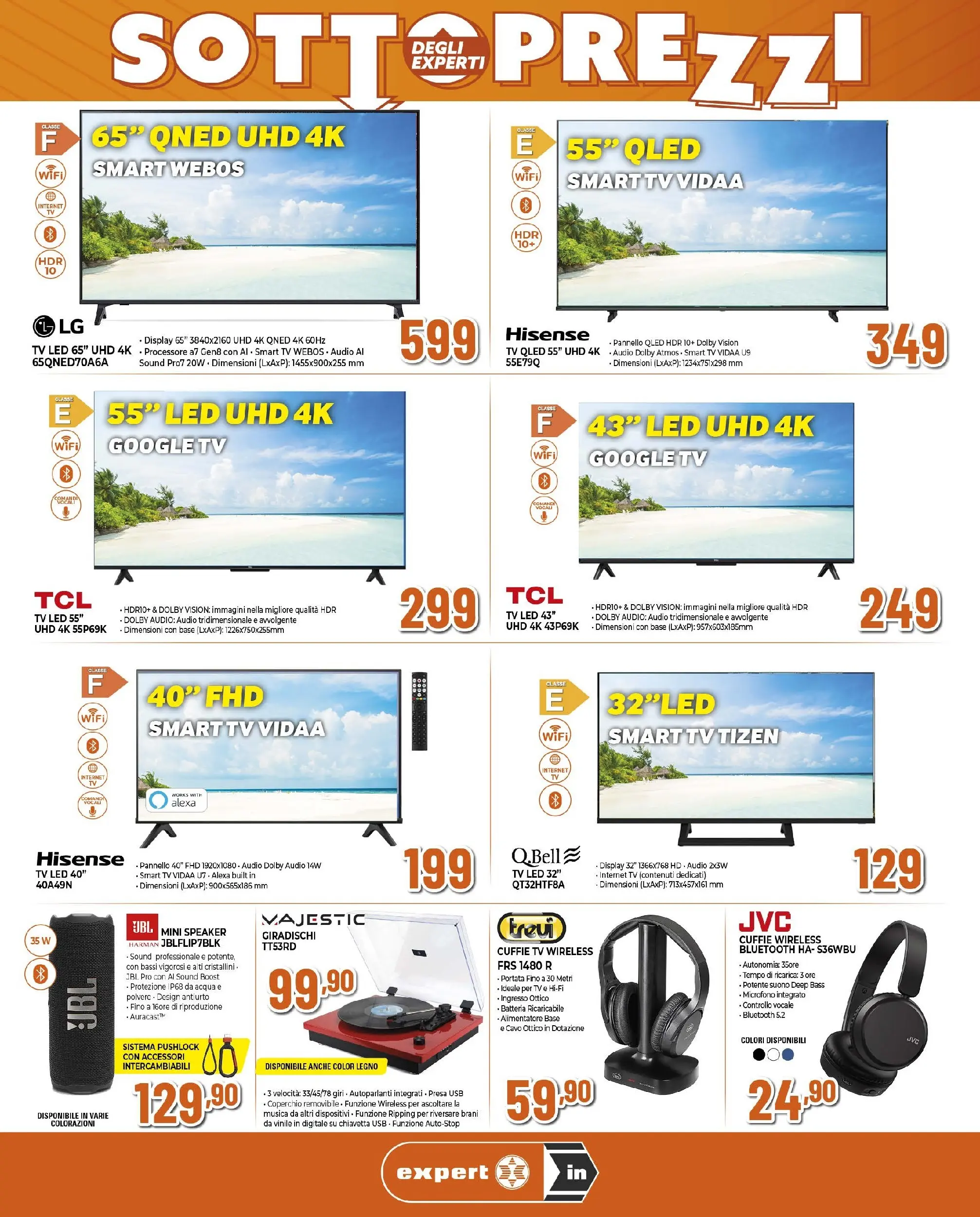 Anteprima volantino Ipercoop dal ﻿15/10/2025﻿ ﻿- nuovo offerte | Pagina: 5 | Prodotti: smart TV, TV, Cuffie, Batteria