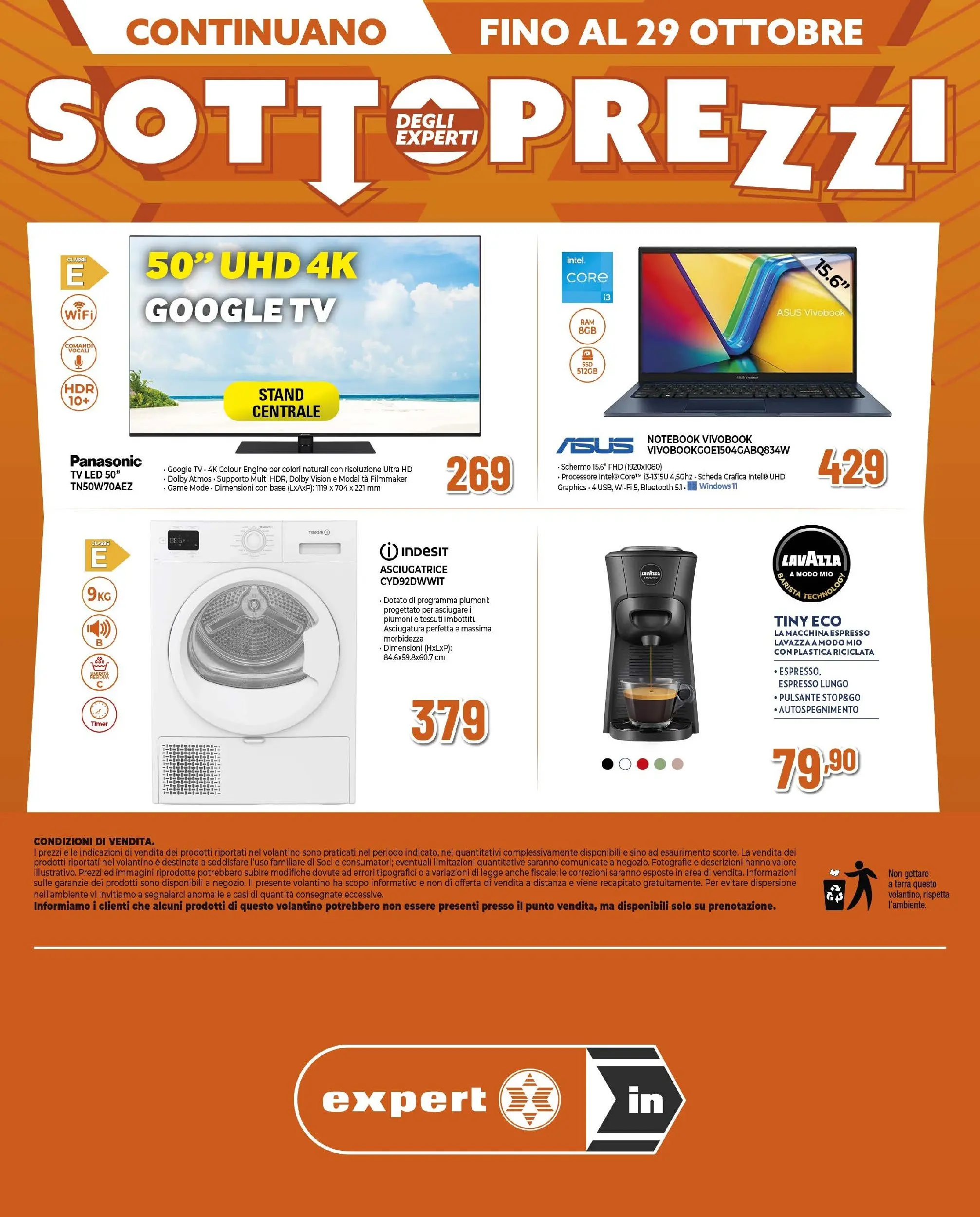 Anteprima volantino Ipercoop dal ﻿15/10/2025﻿ ﻿- nuovo offerte | Pagina: 8 | Prodotti: Notebook, Asciugatrice, TV, Lavazza