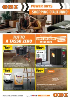 Anteprima del volantino OBI - Shopping d'autunno valido a partire dal 15.10.2025