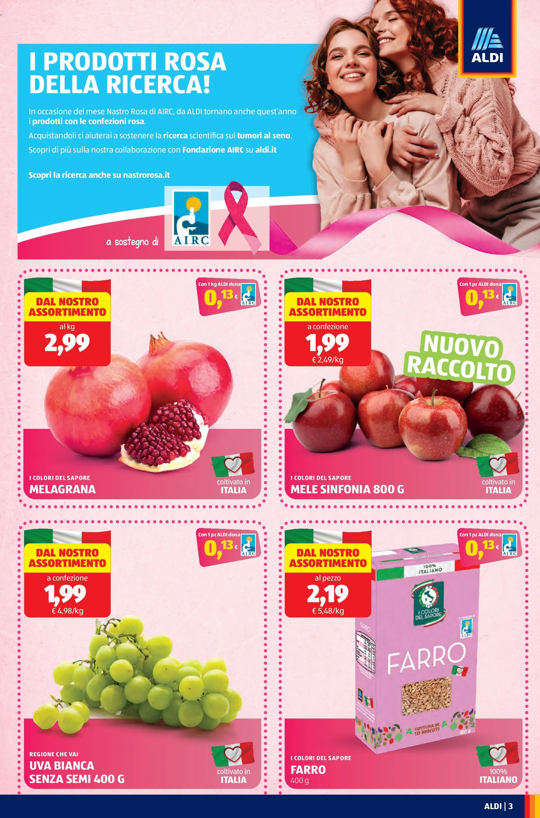 Nuovo Aldi - Questa settimana da ALDI... dal 19/10/2025 > offerte anteprima 🛍️ | Pagina: 3 | Prodotti: Mele, Uva, Farro