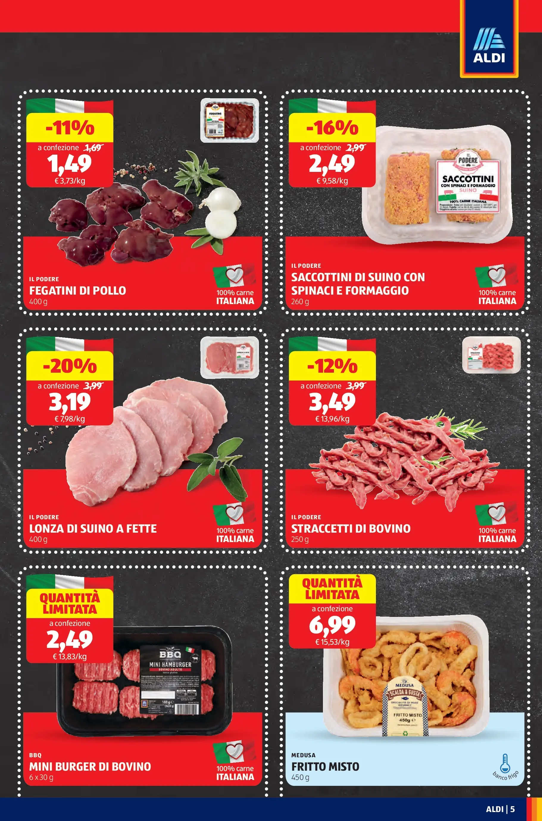Nuovo Aldi - Questa settimana da ALDI... dal 19/10/2025 > offerte anteprima 🛍️ | Pagina: 5 | Prodotti: Bovino, Pollo, Suino, Spinaci