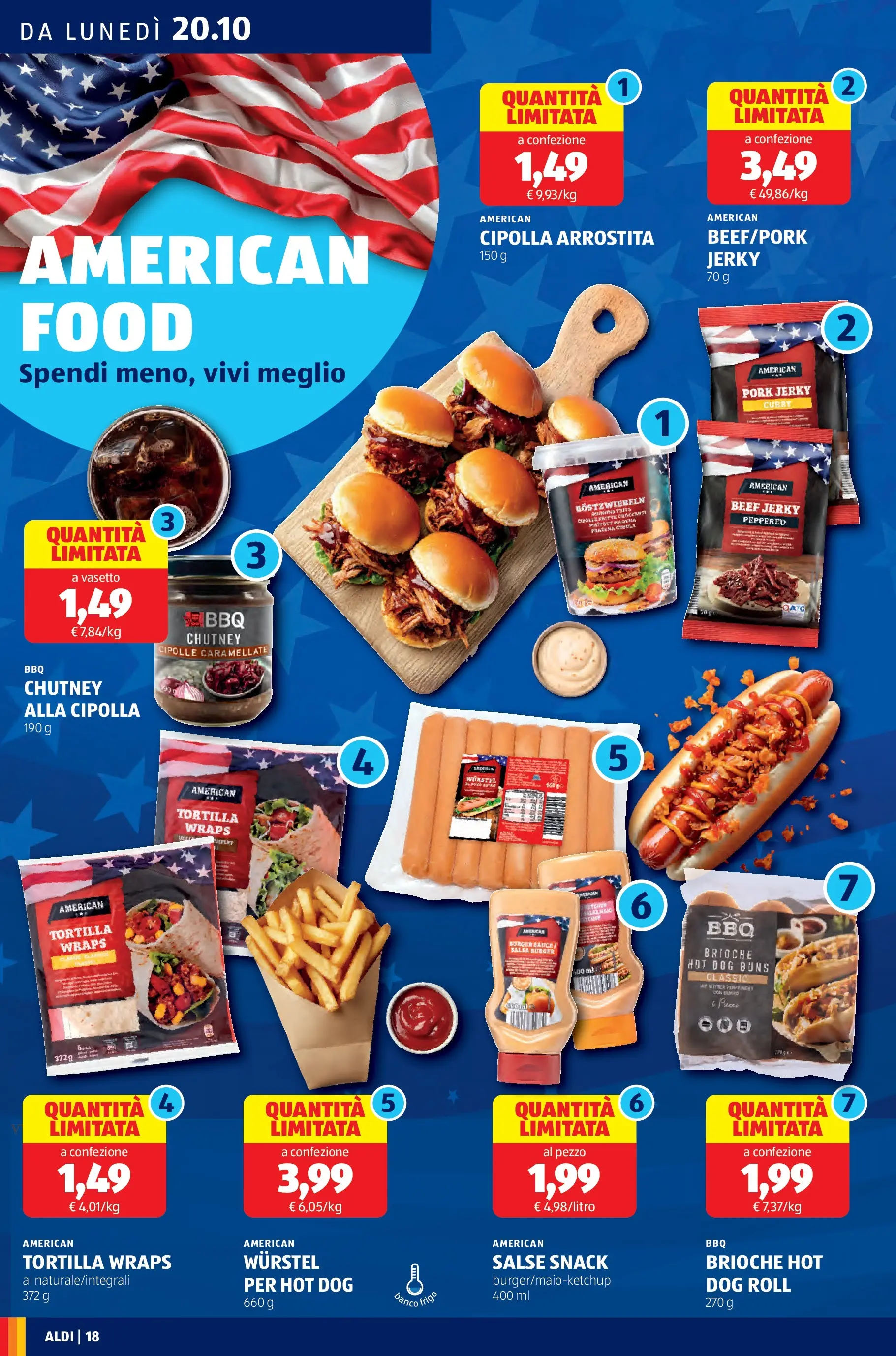 Nuovo Aldi - Questa settimana da ALDI... dal 19/10/2025 > offerte anteprima 🛍️ | Pagina: 18 | Prodotti: Cipolle, Salsa, Wurstel