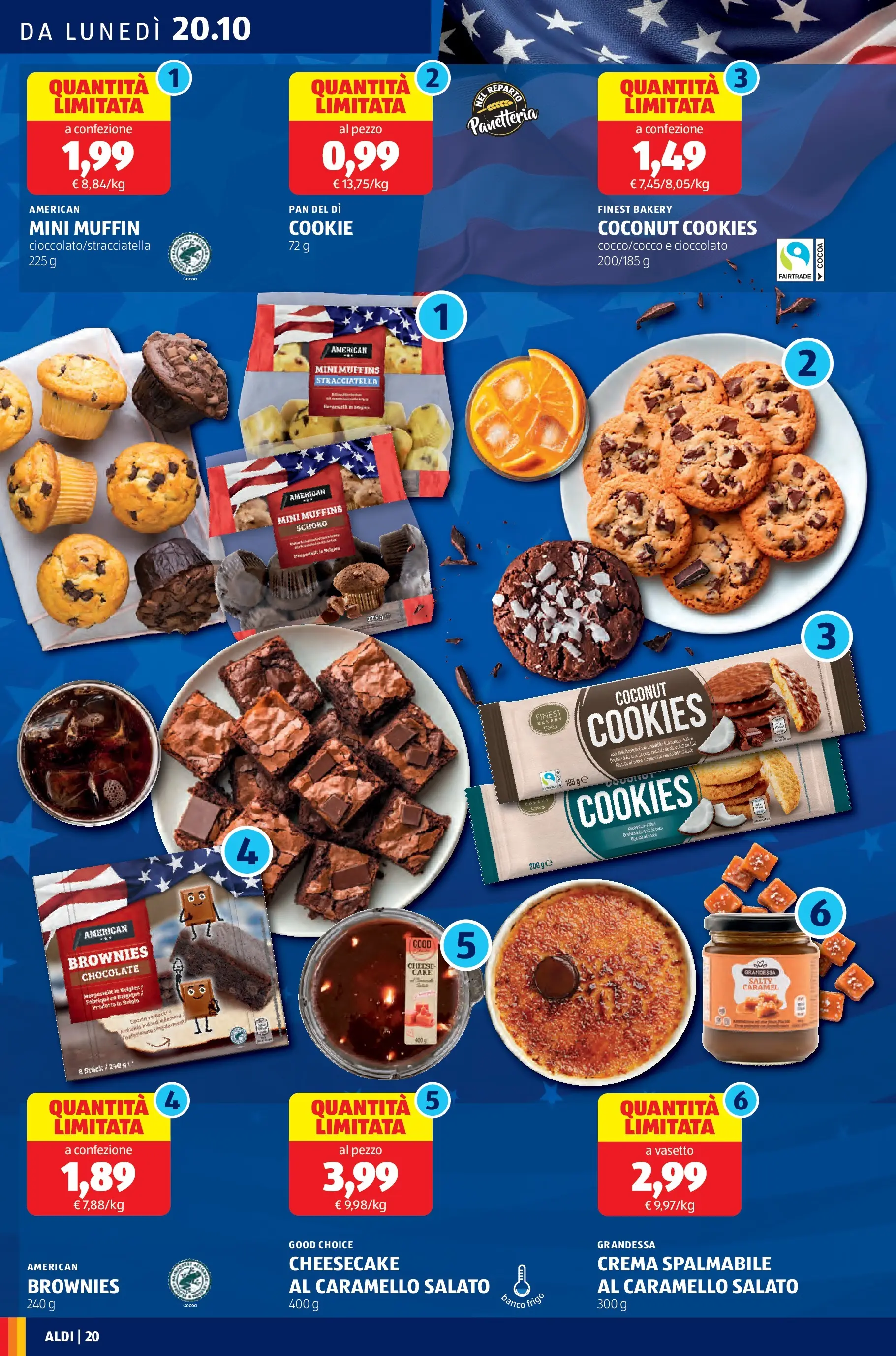 Nuovo Aldi - Questa settimana da ALDI... dal 19/10/2025 > offerte anteprima 🛍️ | Pagina: 20 | Prodotti: Crema, Cioccolato, Muffin, Stracciatella