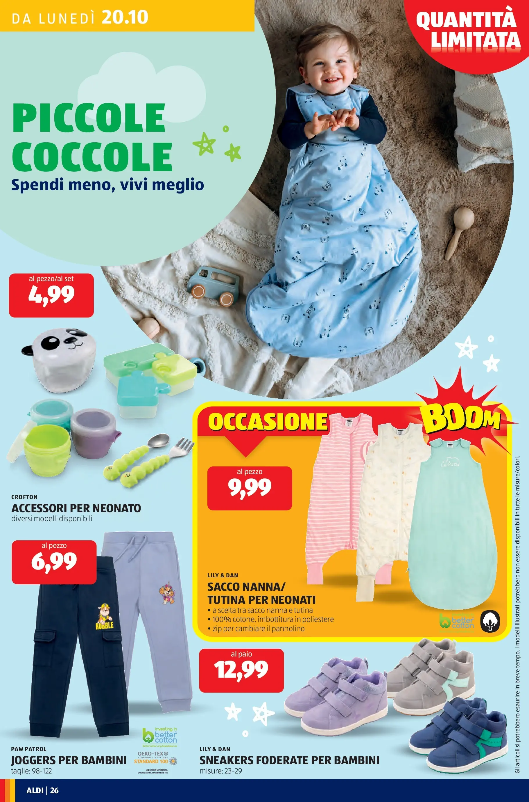 Nuovo Aldi - Questa settimana da ALDI... dal 19/10/2025 > offerte anteprima 🛍️ | Pagina: 26 | Prodotti: Sneakers, Tutina