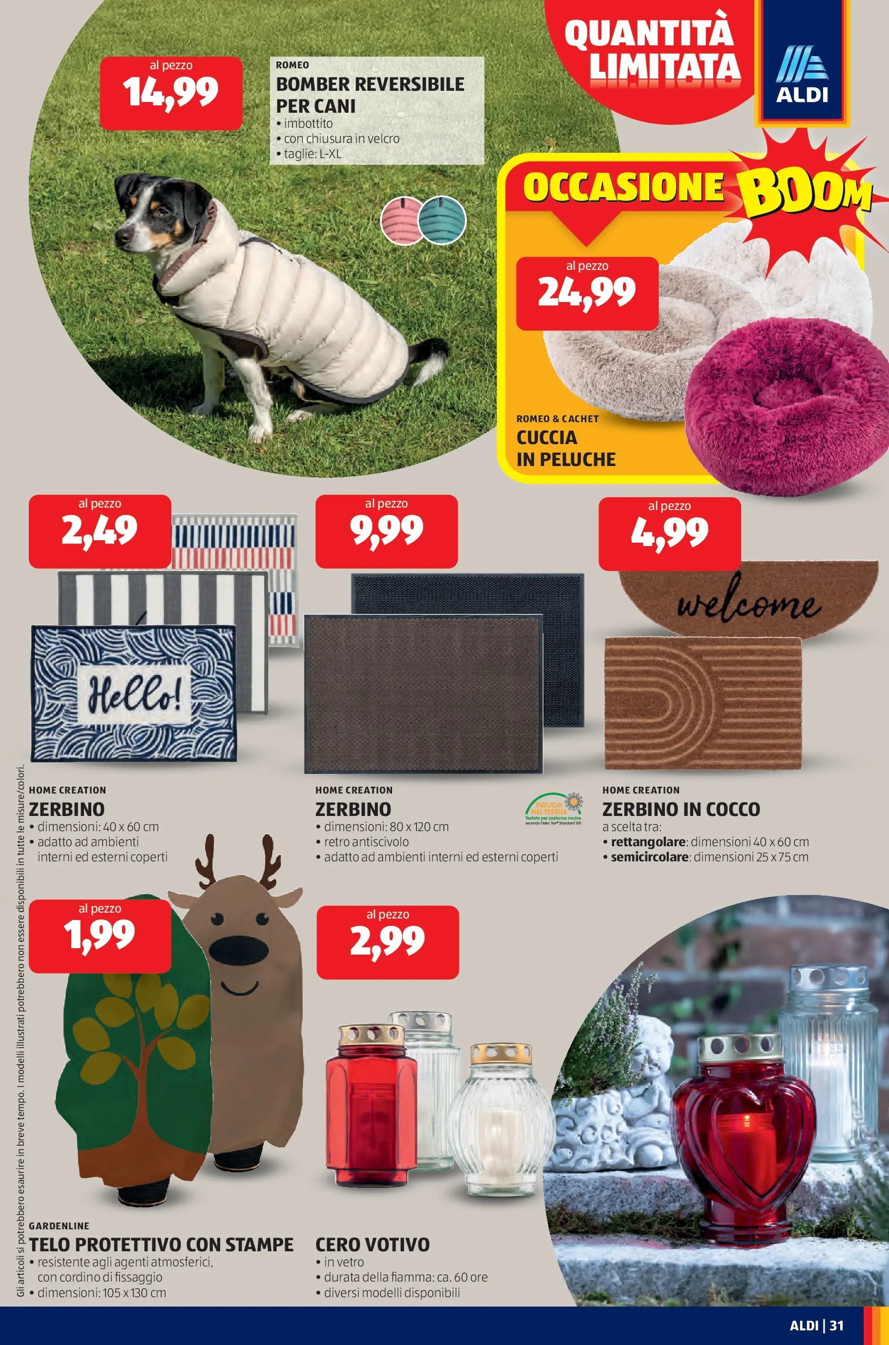 Nuovo Aldi - Questa settimana da ALDI... dal 19/10/2025 > offerte anteprima 🛍️ | Pagina: 31 | Prodotti: Peluche, Cocco, Zerbino