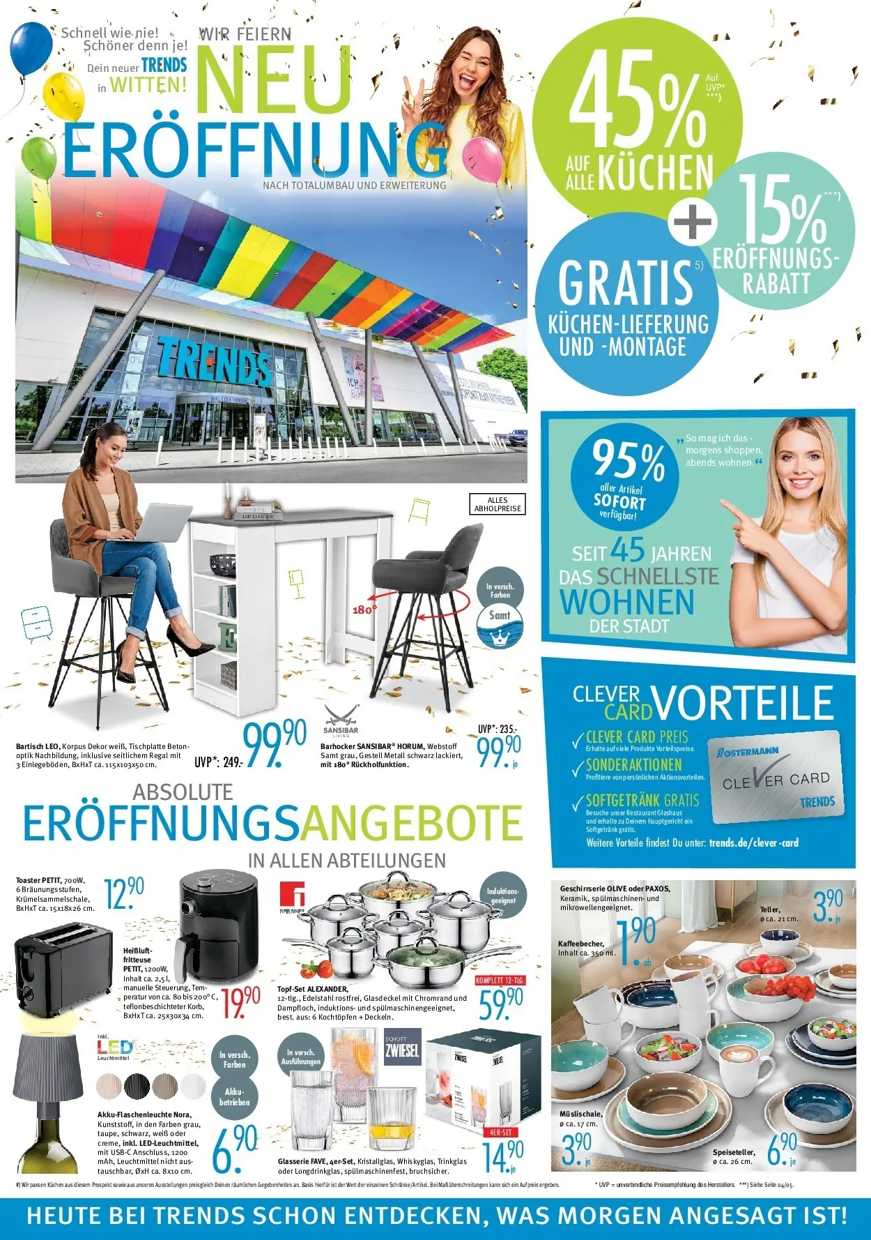 Trends - Ostermann Trends: Neue Möbel wirken Wunder. (ab 24.10.2025) zum Blättern | Seite: 2 | Produkte: Berliner, Toaster, Regal, Fritteuse
