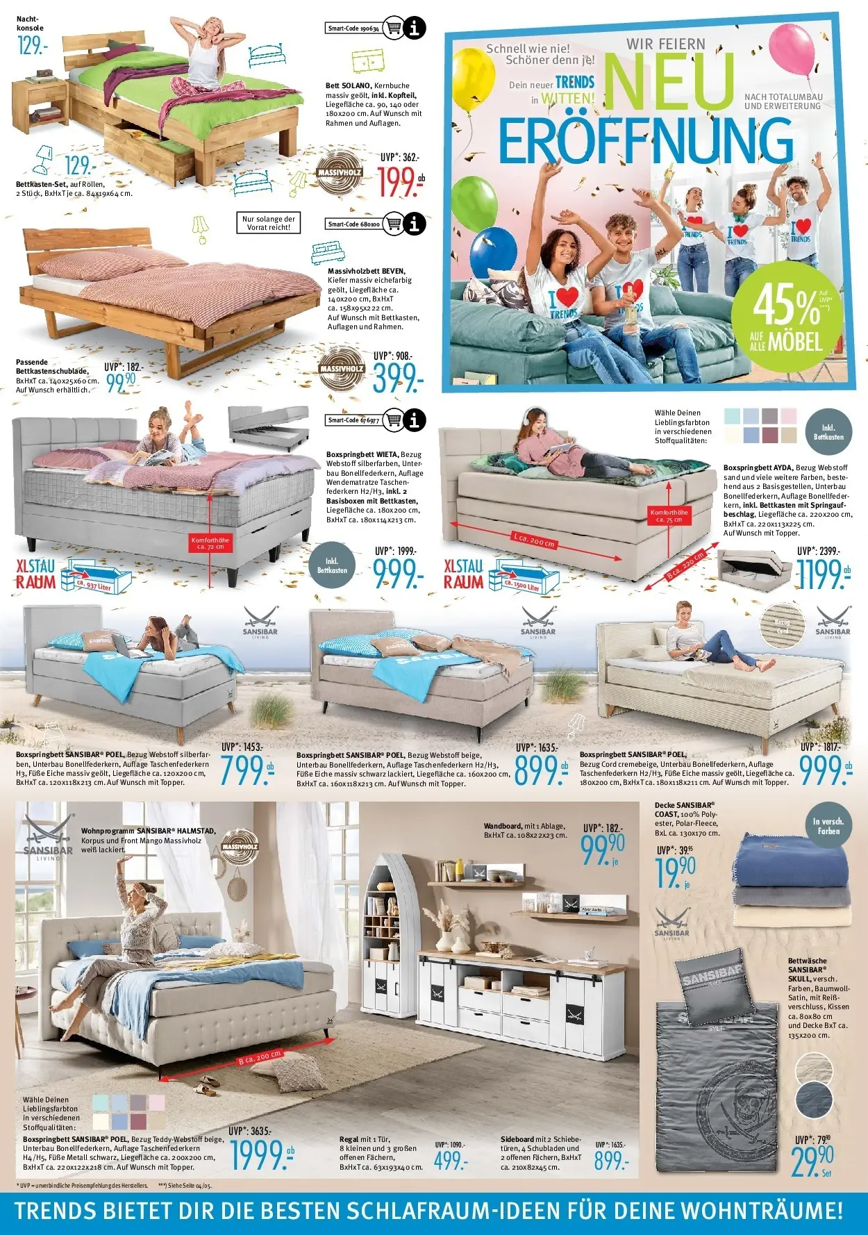 Trends - Ostermann Trends: Neue Möbel wirken Wunder. (ab 24.10.2025) zum Blättern | Seite: 6 | Produkte: Top, Sideboard, Bett, Kissen