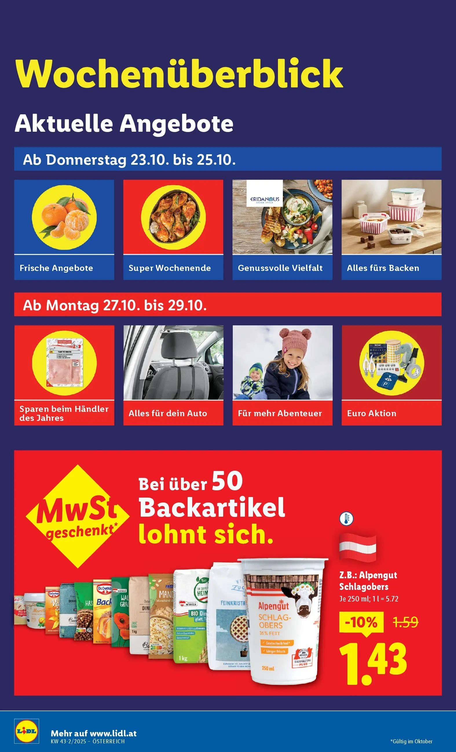 Lidl Flugblatt - Wien, Langenzersdorf, Zwettl ab 23.10.2025 - Angebote ab donnerstag | Seite: 2