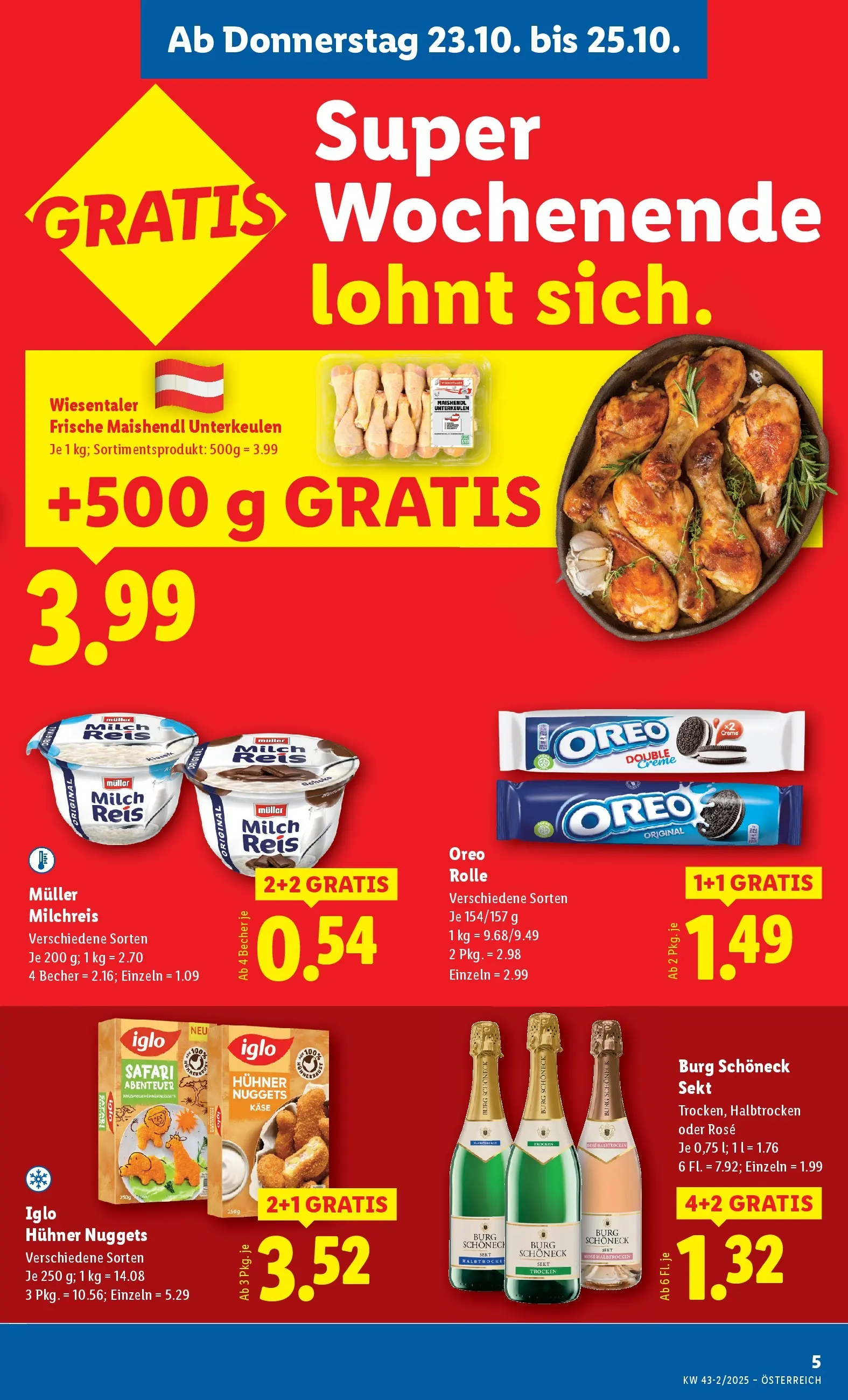Lidl Flugblatt - Wien, Langenzersdorf, Zwettl ab 23.10.2025 - Angebote ab donnerstag | Seite: 9 | Produkte: Milch, Käse, Creme, Reis